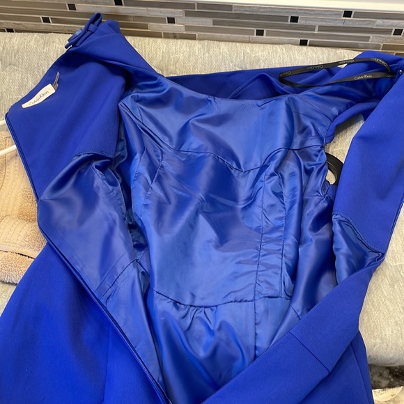Calvin Klein Blue Dress Size 2 - Picture 8 of 8